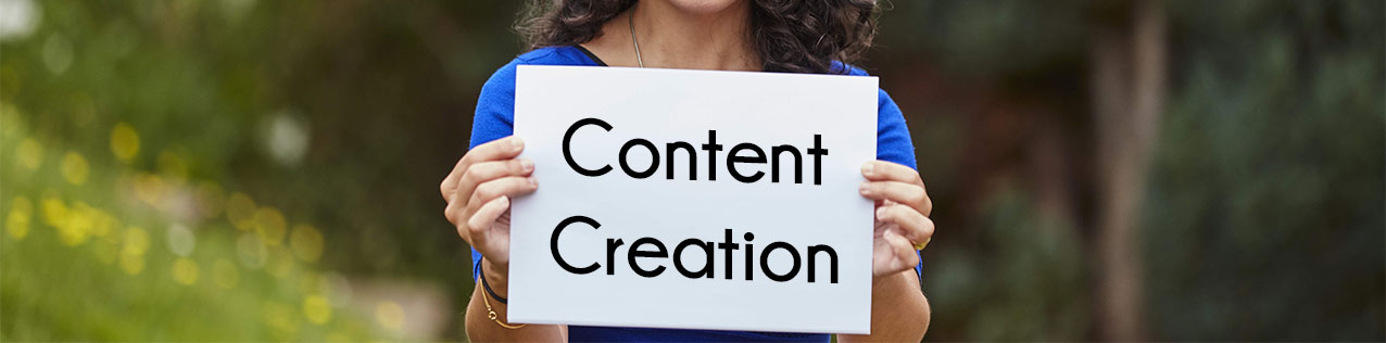 content creation banner