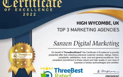 We did it again! Sanzen Digital recommended in 3 Best Marketing Agencies in High Wycombe for 2022